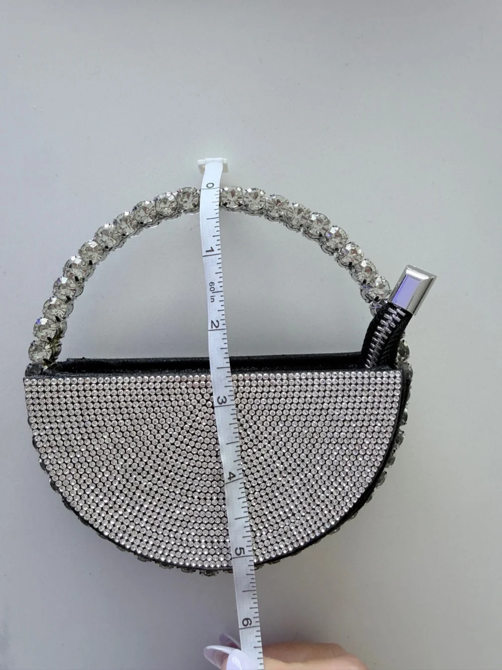 The Demi-Luna Rhinestone Micro Mini bag - Picture 9 of 9